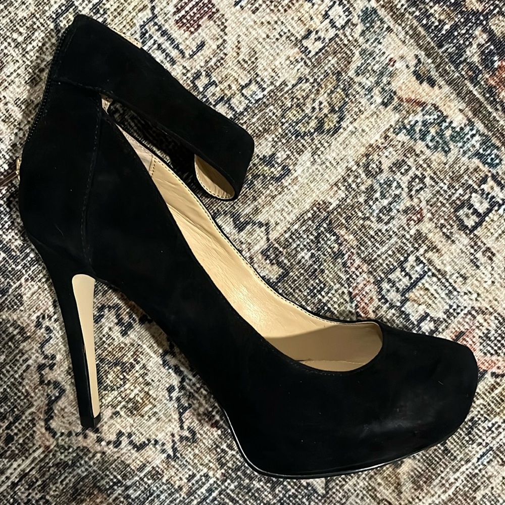 Never Worn. Bcbgeneration Platform Suede Ankle St… - image 1